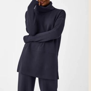SPANX AIRESSENTIALS Black Turtleneck Sweater Women's Size 2XL